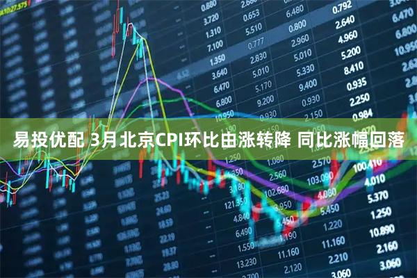 易投优配 3月北京CPI环比由涨转降 同比涨幅回落